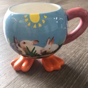 Galerie Unique Bunny Mug with Duck Feet